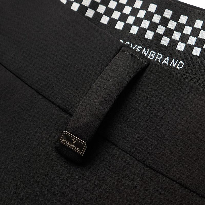 SEPTWOLVES Men's Autumn/Winter Knitted Brushed Straight Casual Pants