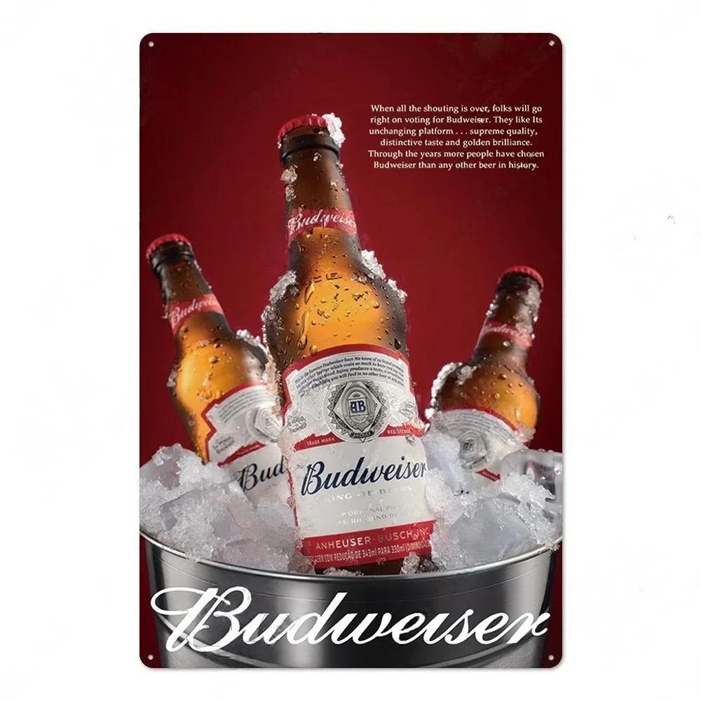 Vintage Beer Brand Rectangle Tin Sign Metal Plate Decorative Plaque For Man Cave Pub Bar Cafe Restaurant Garage Club Wall Decor