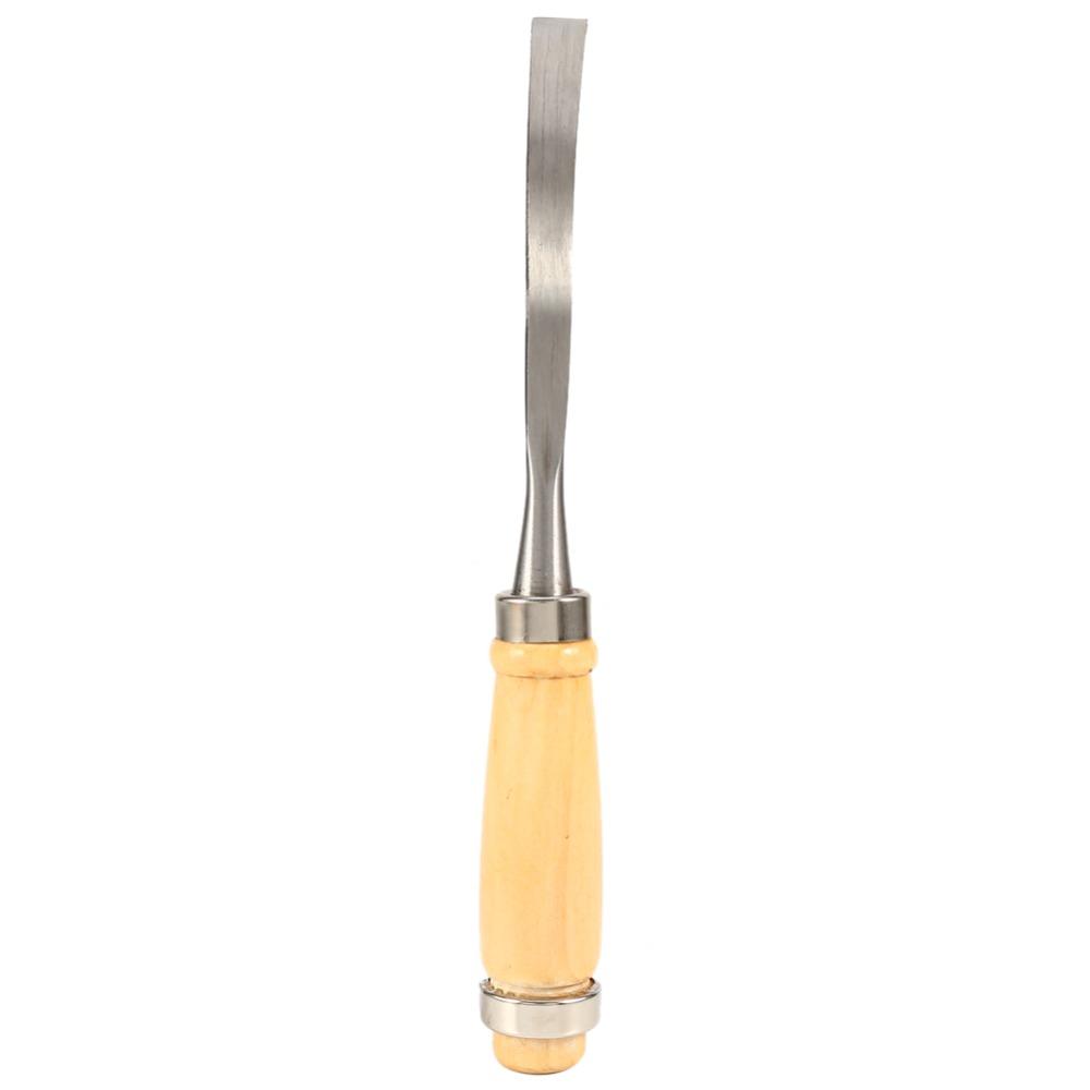 12pcs Steel Hammer End Wood Carving Chisel Set Wood Gouge Turning Tools  For Beginners