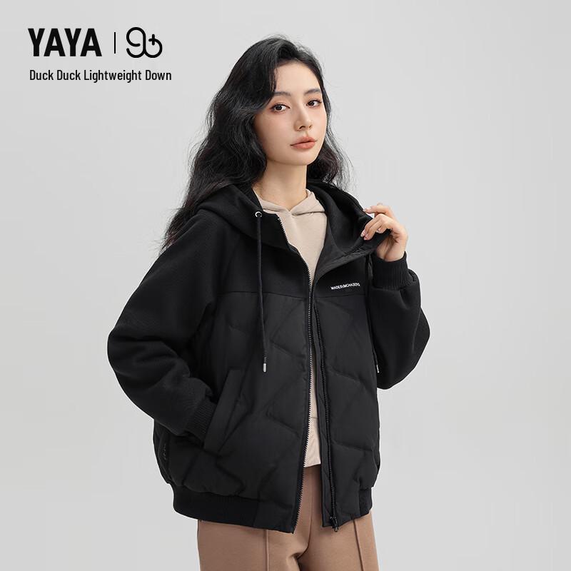Yaya 2024 New Women s Lightweight Short Hooded Down Jacket XL