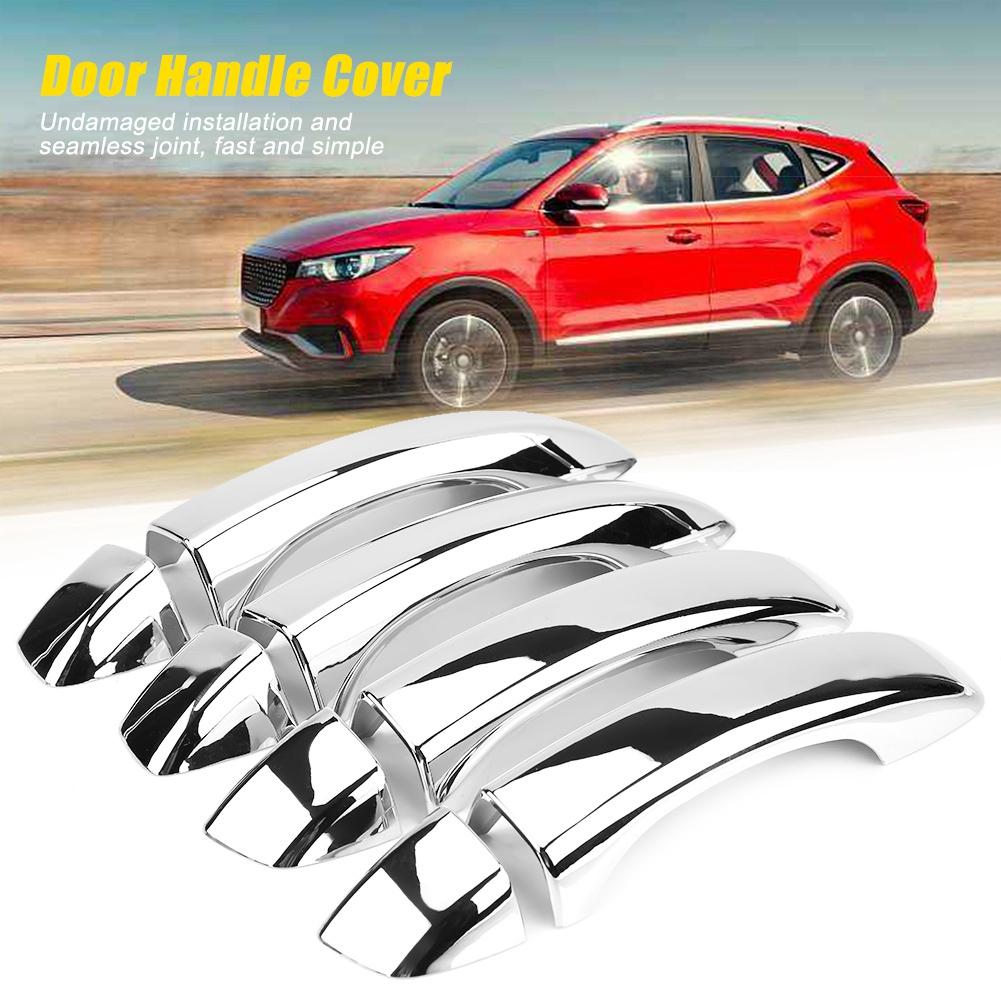 8 Pcs Car Chromium Electroplating Door Handle Cover Trim for MG Zs Suv 2018 2019