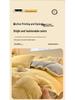 Thickened Jacquard Milk Fleece Winter Bedding Set - Flannel Coral Fleece Duvet Cover with Added Fleece Sheet, Dormitory Three-Piece Set