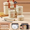 Stainless Steel Insulated Lunch Box & Soup Bowl - Microwave Safe Cartoon Bento for Office Workers