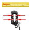 NUTT 4 Piston Y-5 Electric E-Bike Scooter Disc Brake Hydraulic Bicycle 140 160 180 Rotor For A5-D KUGOO Dualtron Kaabo Mantis