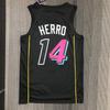 Miami Heat Basketball Jersey Custom Name Number Printed Sportswear Breathable Performance Shirt Men Women