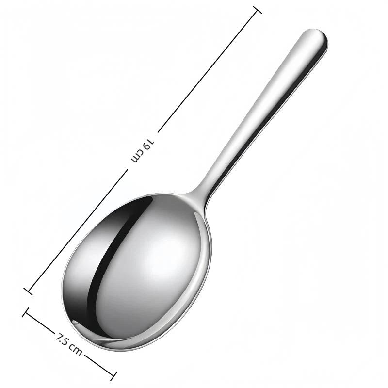 Edelstahl Schlitzlöffel und Suppenkelle Set Rostbeständig Verdickter Griff für Heimküche Kochen Abtropfen
