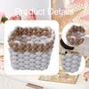 Macrame Woven Decorative Basket Minimalist Heavy Duty Storage for Nursery Closet Decor