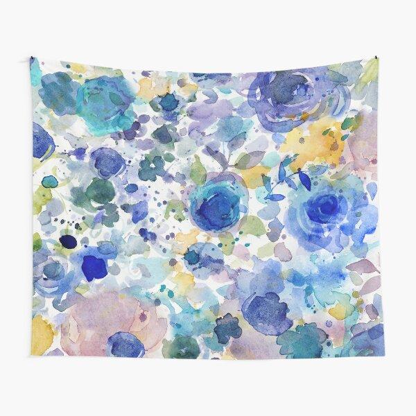 Country Style Abstract Floral Tapestry Spring Flower Tapestry Colorful Scenery Wall Hanging for House Bedroom Living Room Decor
