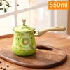 Stainless Steel Coffee Pot with Lid Chocolate Butter Milk Cup Coffee Tea Melting Jug Moka Pot for Office Home Kitchen