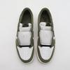 HQ6998-200 Nike Air Jordan 1 Low OG Medium Olive and Summit White (Men's)