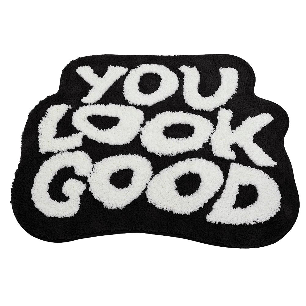 

Новый коврик для ванной с буквами, противоскользящий коврик для ванной 21X25 дюймов, небольшой коврик для ванной, впитывающий коврик для ванной, товары для украшения дома