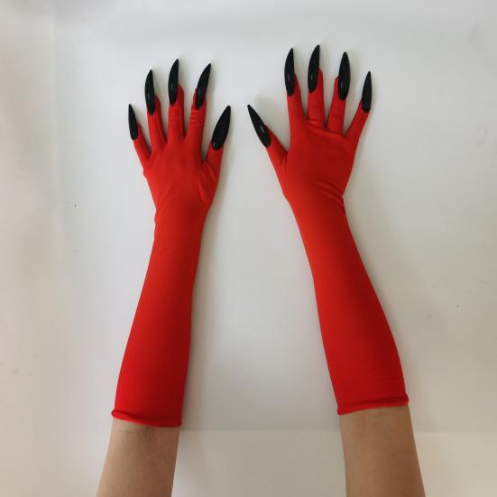 Halloween Claw Gloves Women Paw Gloves with Long Fingernails Cat