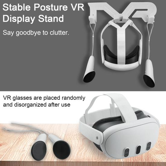 

1 комплект настенного кронштейна, легкая, простая установка, подставка для дисплея VR для Meta Quest3 \ Quest 2 \ Rifts \ Valve Index