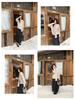 Qiumeng DT Étoile Soft Knit Midi Skirt: Women's High-Waist Slimming Drape (2025 Collection)