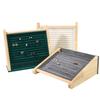 Velvet Jewelry Display Tray Case Multi-Tier Ring Organizer with Stable Base for Desktop Showcase in Home Use
