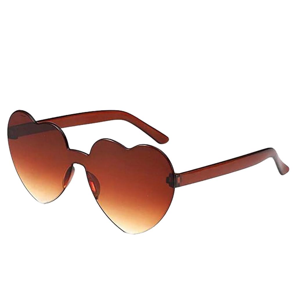 

Женские солнцезащитные очки в форме сердца Love, солнцезащитные очки с линзами из смолы в оправе для ПК UV400, солнцезащитные очки One Size