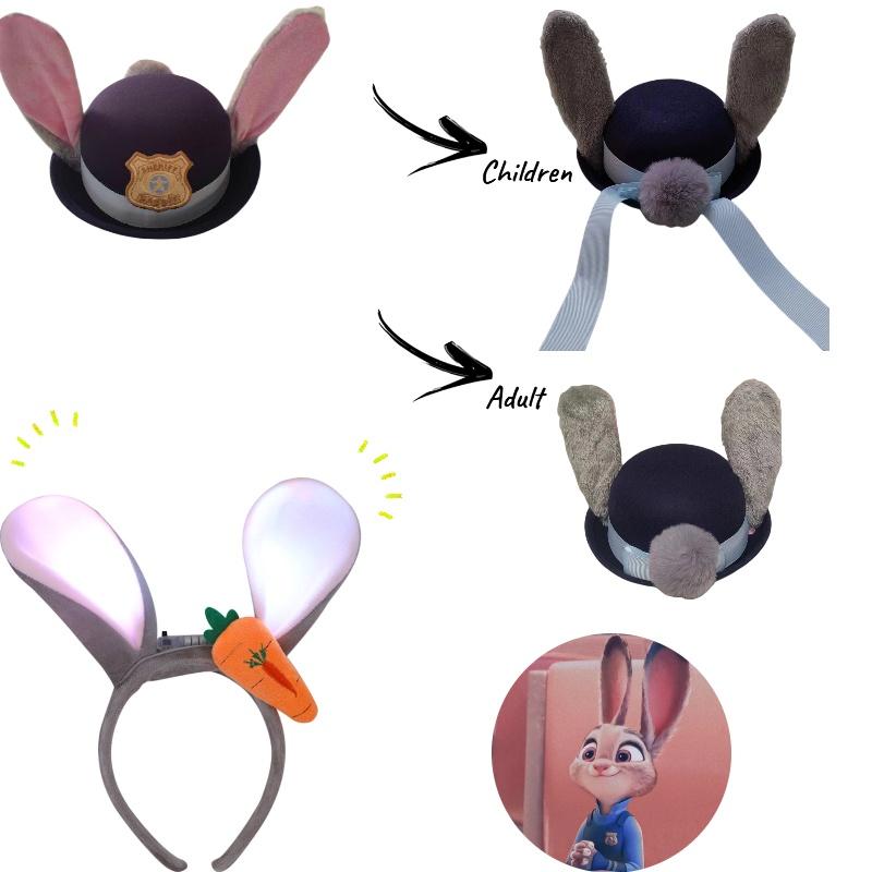 Glowing Headgear For Judy Cosplay Costume Perfect For Kids And Adults