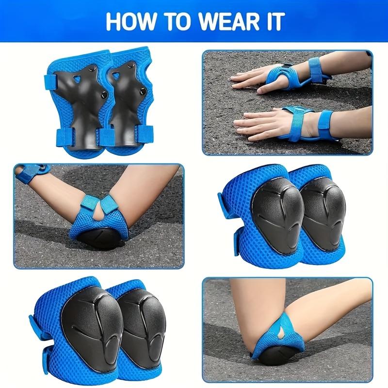 6pcs Kids' Sports Protective Gear Set for Ages 3-8 - Knee Pads, Elbow Guards, Durable PE Material, Shock Absorbent