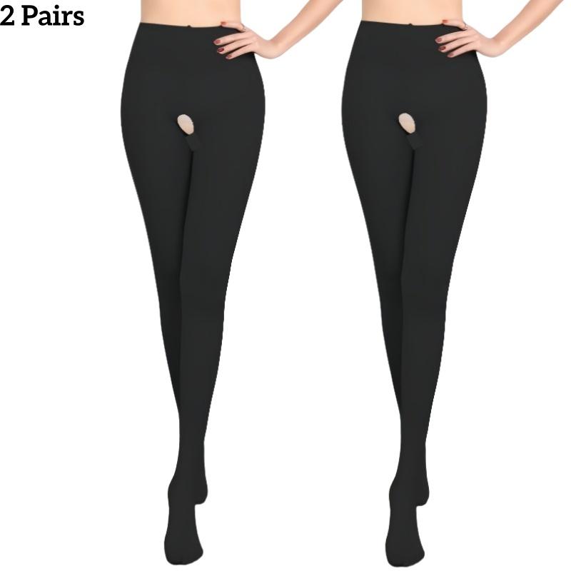 1/2 Pcs Women 120D Velvet Crotchless Sexy Tight Spring Autumn Open Crotch Pantyhose Female Stretchy Slim Skinny Erotic Lingerie