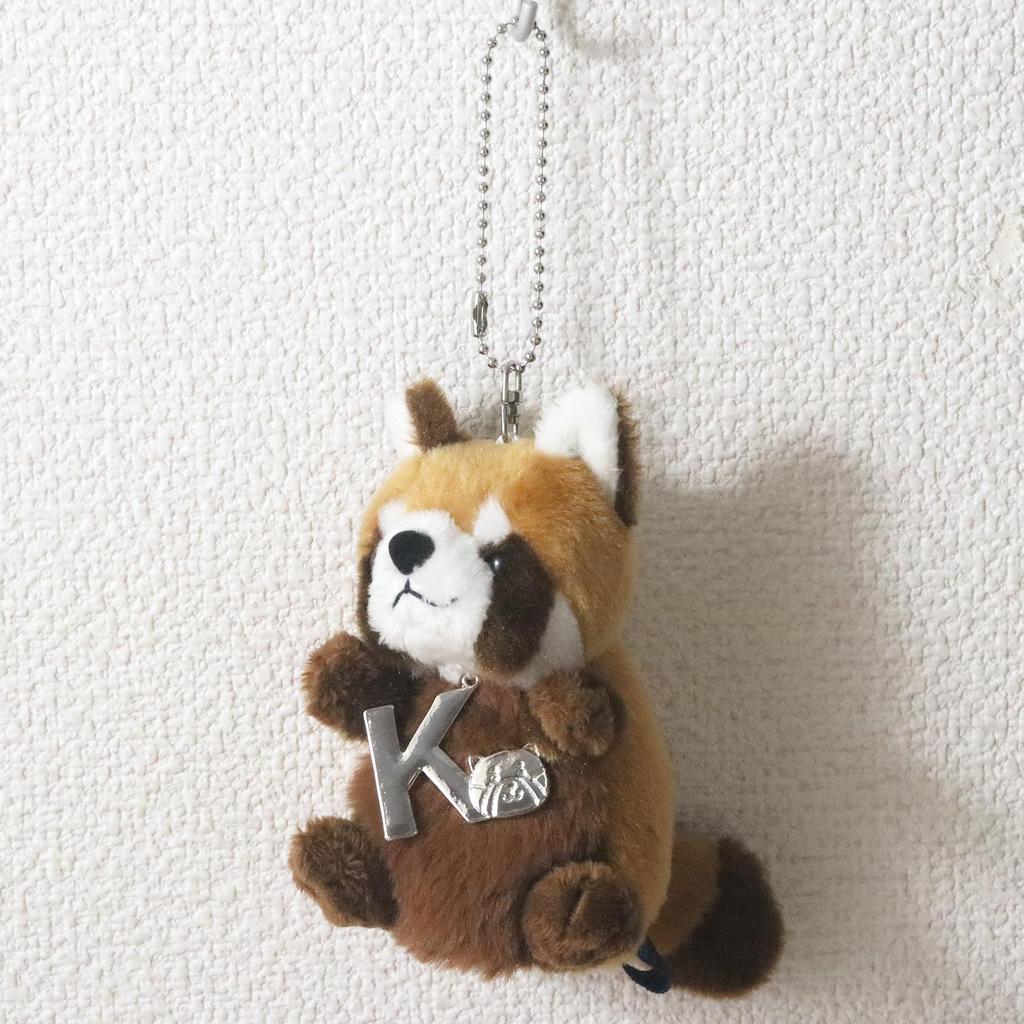 Take Off Red Panda Plush Toy Strap Initial Charm Prank Series [K] Angel's