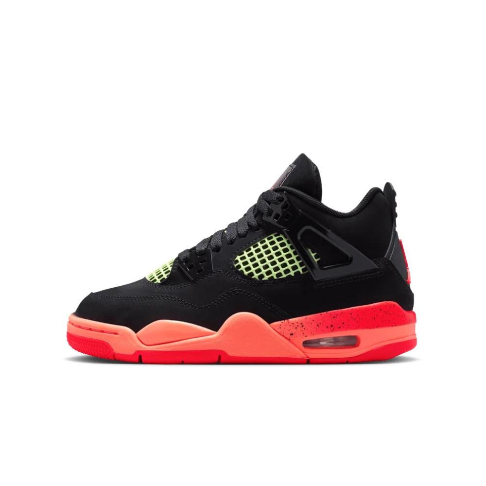 Air Jordan 4 Retro Black Infrared Barely Volt
