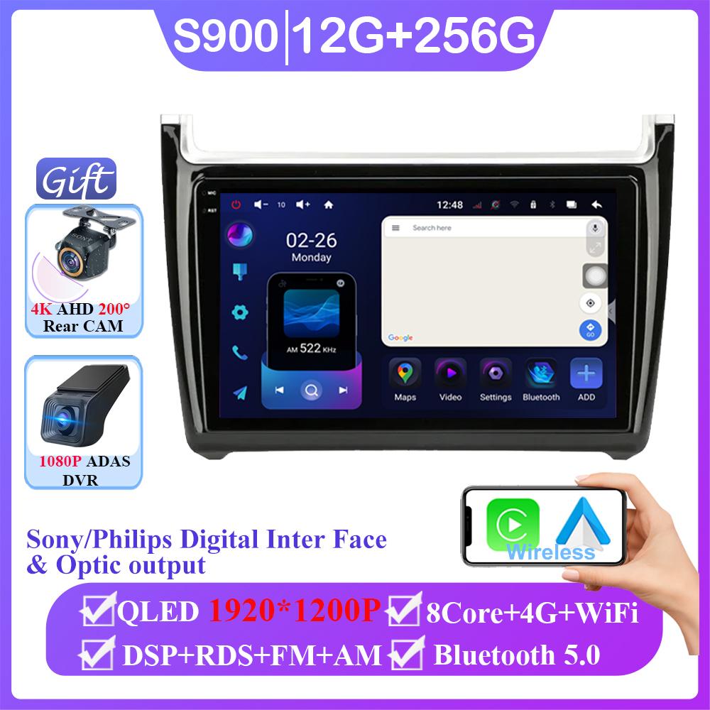 Android 14 Car Radio For VW Volkswagen Polo 2008 - 2020 Auto Carplay WIFI GPS Navigation Multimedia Video Player Stereo No 2din