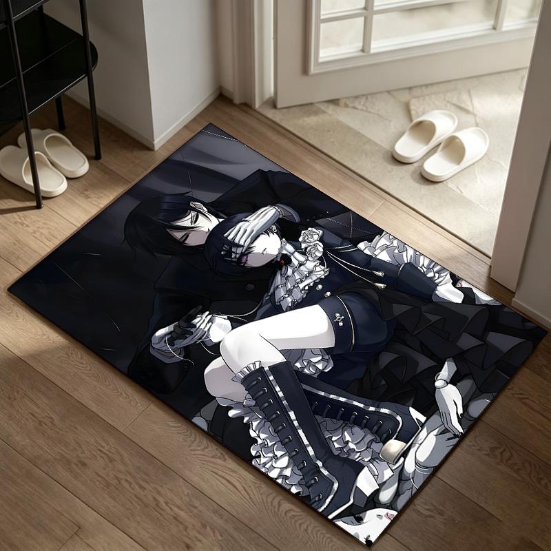 Black Butler  A rug suitable for office chair areas living rooms and computer desks perfect for home offices and an ideal holiday gift