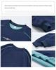 Men's 2025 Autumn/Winter Fleece-Lined Round Neck Sweatshirt - Casual, Loose, High-End Texture, Thick Long Sleeve Top