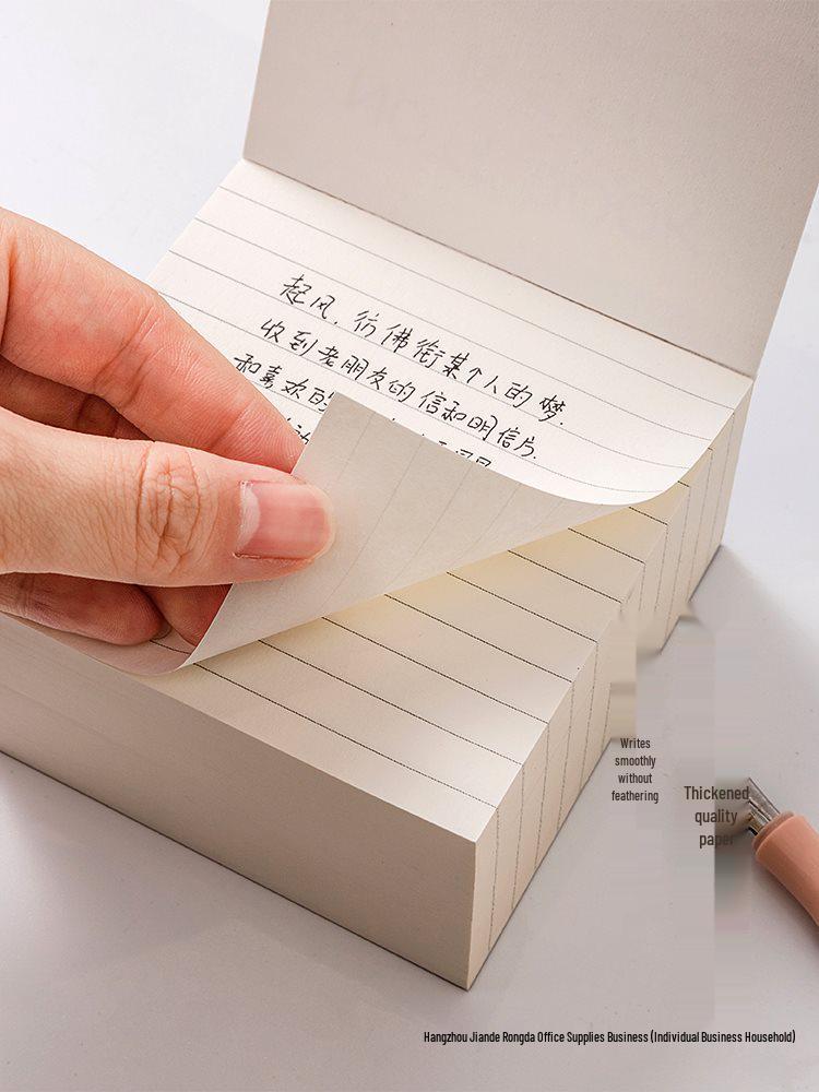 Multifunctional Large Capacity Tearable Sticky Notes - Minimalist Non-Adhesive Notepad
