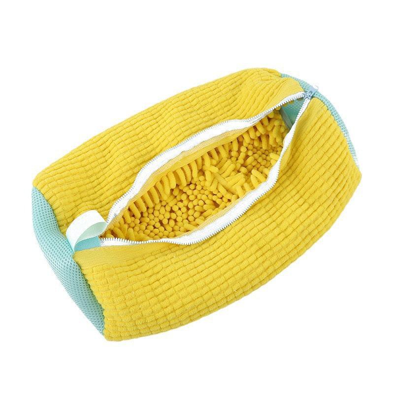 Cylindrical Polyester Cotton Shoe Laundry Bag Anti Deformation Durable Shoe Wash Protector Bag Household Shoe Cleaning Organizer