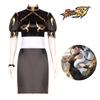 Fighter Street Chun Li Cosplay Brown Cheongsam Halloween Party Props Fans Gifts