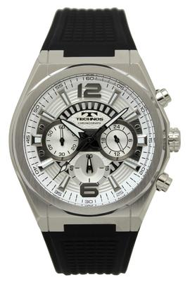 Pánské chronografické hodinky [Technos] s voděodolností 10 ATM, T8B84SS, černé