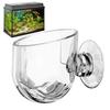 Aquatic Plant Pot Clear Acrylic Aquarium Planter with Suction Cup Fish Tank Ornaments for Cultivation Hydroponics Propagation