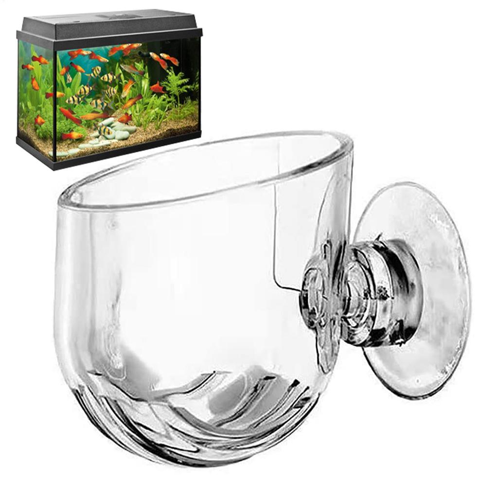 Aquatic Plant Pot Clear Acrylic Aquarium Planter with Suction Cup Fish Tank Ornaments for Cultivation Hydroponics Propagation