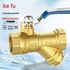 Bingyu National Standard Forged Brass Y-Type Filter Ball Valve