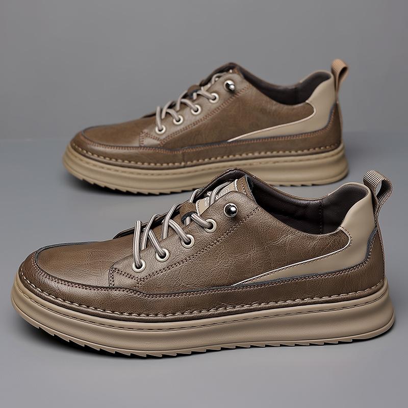 Men's Shoes Business Casual Leather Board Shoes Men's Single Shoes Trend Fashion Wedding Shoes Set