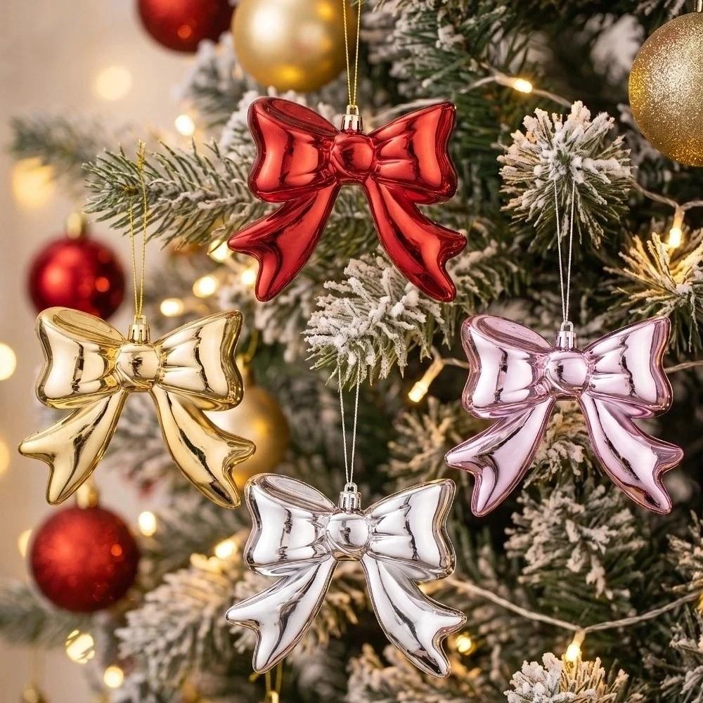 Bowknot Christmas Hanging Colorful Design Bowknot Pendant Christmas Tree Bow Decor Christmas
