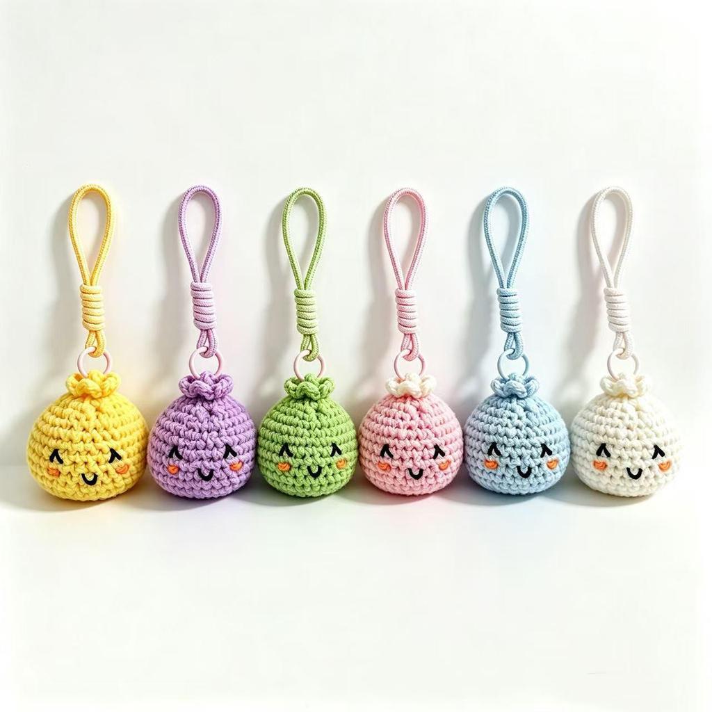 Cute Cartoon Decompression Woolen Baozi Sandbag Pendant Toy
