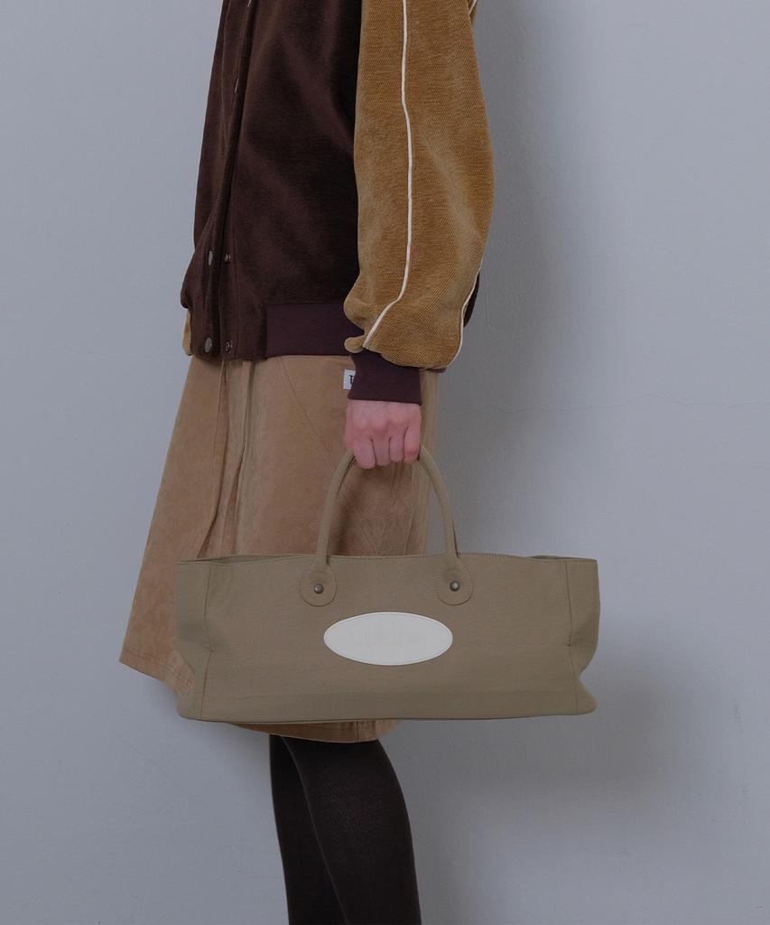 Ubeige Nylon Patch Tote Bag (Beige)