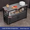 Modern Kitchen Storage Rack with Rock Slab Countertop