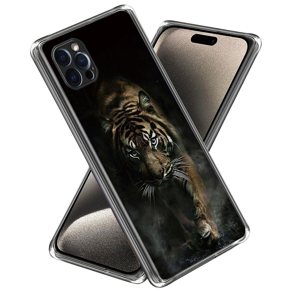 For iPhone 16 Pro Case Pattern Printed Shockproof TPU Phone Cover