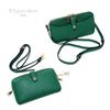 Pisoraro Wallet Shoulder Bag with Smartphone Storage, Crossbody, Green, Multifunctional, PR184 GREEN