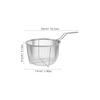 1Pcs Stainless Steel Fryer Strainer Basket Foldable for Easy Storage High Heat Conductivity Suitable for Frying Chicken Fish