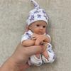 8-Zoll Reborn Baby Puppe Bettie Lebensecht Vollkörper Weiches Silikon Mädchen 3D Neugeborenes Kunst Sammlerstück Geschenk Puppe Spielzeug