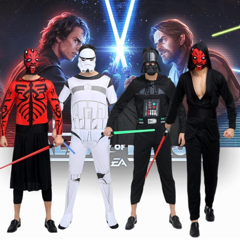 Halloween Star Wars Sith Jedi Anime Costume For Adults Polyester Fabric Fantasy Theme