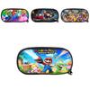 Super Mario Bros Pencil Case For Students Nylon Storage Bag Large Capacity Organizer