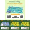 Childrens Diy Puzzle Track Car Set Toy For Creative Play Gift