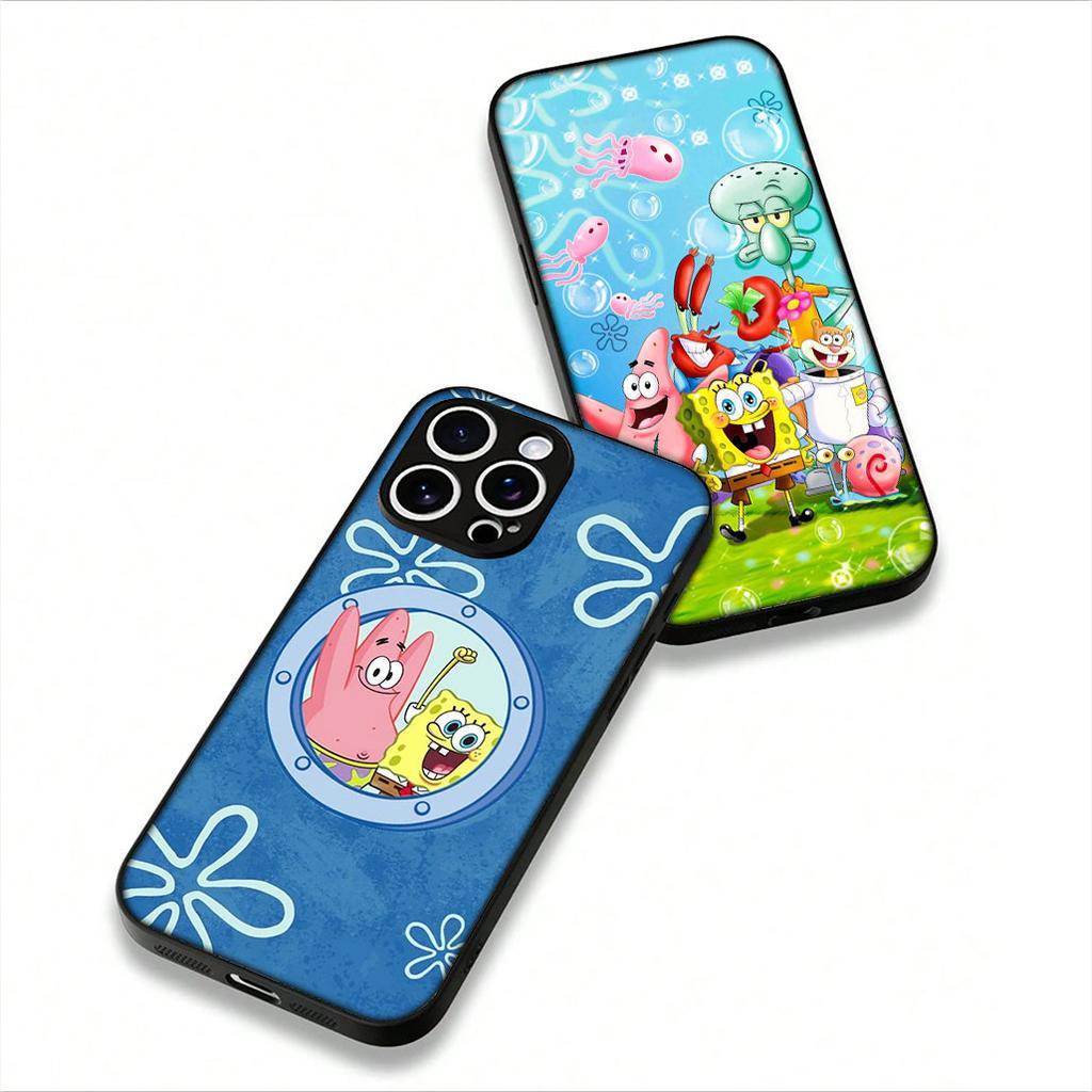 for Samsung Galaxy A07 A13 A12 A23 A50 A51 A52 A53 A70 A71 A72 A04 Note 20 9 8 10 Case S-SpongeBobs s-SquarePant S-Sponges Bobs