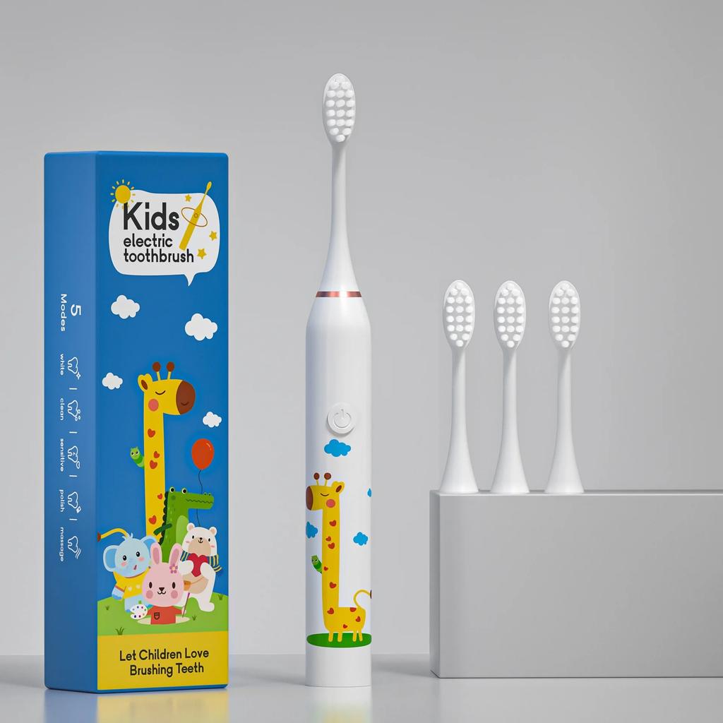 New Child Sonic Electric Toothbrush Electric Usb Cartoon Toothbrush for Kids Replace Toothbrush Kids Electric Toothbrush