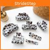 Presilha de Cabelo Estampada de Leopardo Vintage Chic para Mulheres Acessório de Cabelo de Acetato Feito à Mão